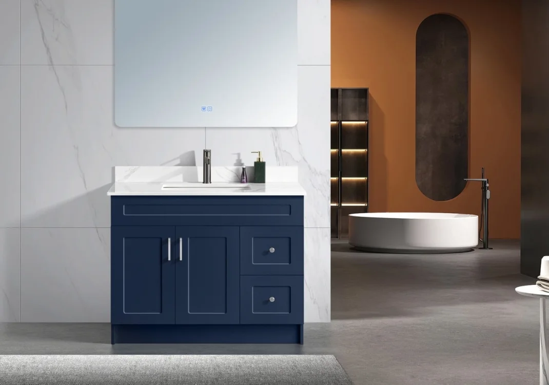 42" Blue Bathroom Vanity