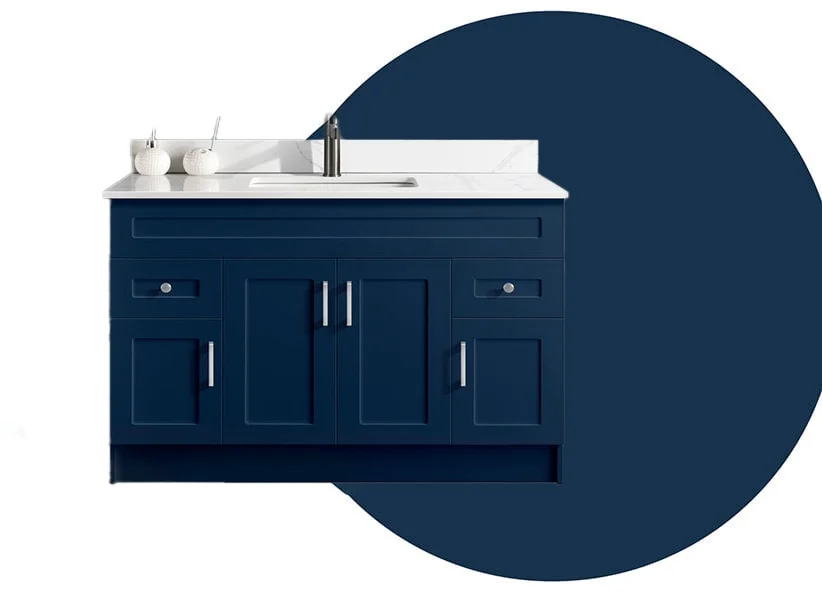 48" Blue Bathroom Vanity